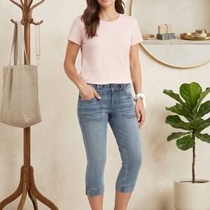 Maurices Light Blue Cropped Jeans